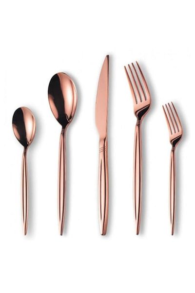 OEM Set tacamuri din inox 30 piese, Grunberg, BL386R30, roz /auriu