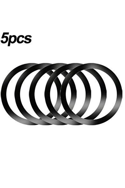 Choice 5PC Black for Magsafe Magnetic Plate Ring Universal Metal Sticker Supp...