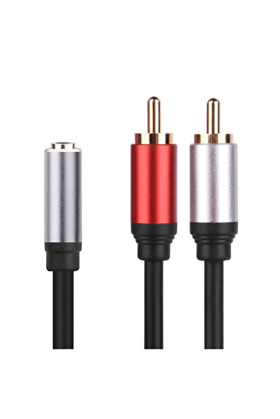 Choice1 كابل صوت 0.3 متر 3.5 F إلى 2RCA M ستيريو 3.5 RCA Y محول مقبس AUX 2RCA ذكر إلى 3.5 مم أنثى سلك صوت f
