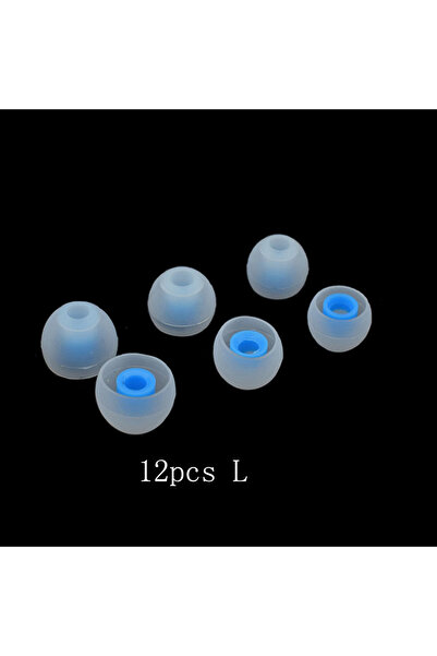 Choice أبيض أزرق L Ivinxy 12 قطعة من أغطية سماعات الأذن المصنوعة من السيليكون...