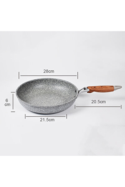 Choice مقلاة 28 سم، مقلاة حجرية متينة، وعاء سيراميك غير لاصق، مقلاة حثية، طهي...