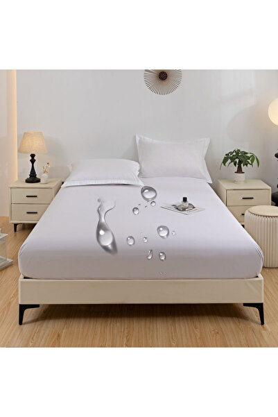 Choice غطاء مرتبة أبيض 100 × 200 سم، قطعة واحدة مقاومة للماء وناعمة اللون، غط...