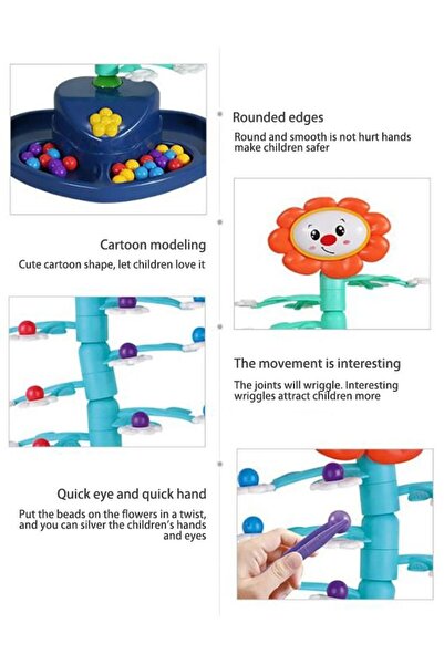 Yelajoy Electric Shaking Sunflower, With Beads, Exercises Hand-eye Coordination, Toys for kids 3+