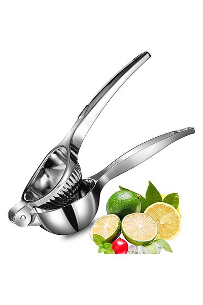 Choice A LMETJMA Premium Lemon Squeezer Zinc Alloy Manual Press Juicer Lime Squeezer for Lemon Citrus Oran.