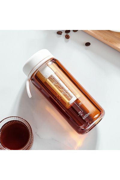 Choice 450-600ml White 600ml GIANXI Summer Water Cup Cold Brew Portable Accompanying Cup Coffee Cup Lemon J
