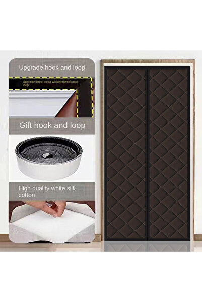 Choice10 ستائر أبواب منزلية سميكة من قطن، ذاتية الامتصاص، عازلة حراري، مقاس 1...