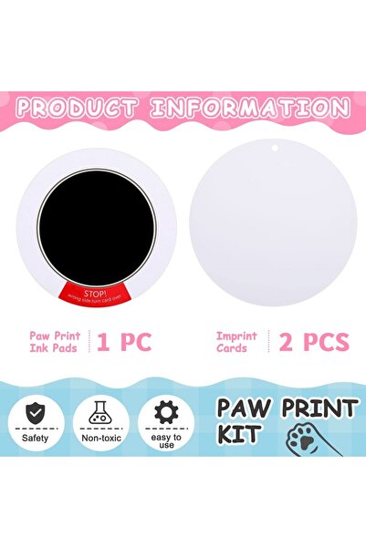 Choice black Clean Touch Ink Pad Newborn Baby Handprint and Footprint Pet Paw Print Kit Inkless Infant Hand