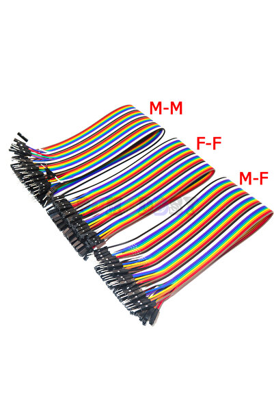 Choice1 طقم 120 قطعة، 40 دبوس، 20 سم، كابلات توصيل دوبونت ذكر-ذكر + أنثى وأنث...