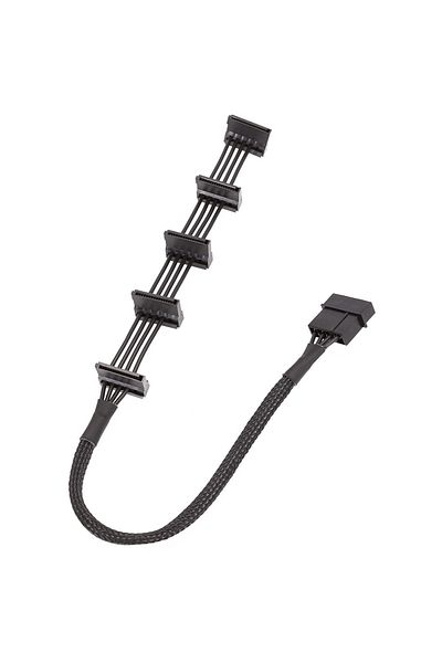 Ninth World 50CM High Quality 1 Pcs Practical Durable PC Server 4 pins IDE Molex 1 to 5 SATA Power Cable Adapter