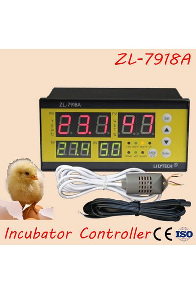 Choice ZL-7918A Multifunctional Automatic Controller Automatic Incubator Temperature Humidity Controller...