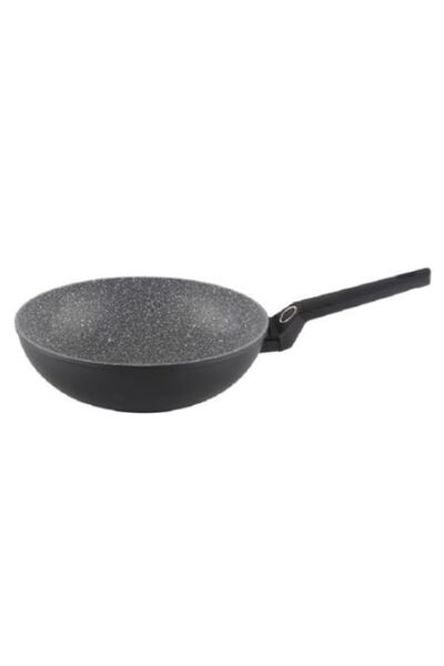Zilan Wok Frying Pan, Diameter 28 cm, Aluminum Material, Granite Coating, Erg...