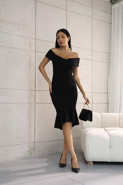 COCONALY Short, shiny, stretch dress, "Turkish"