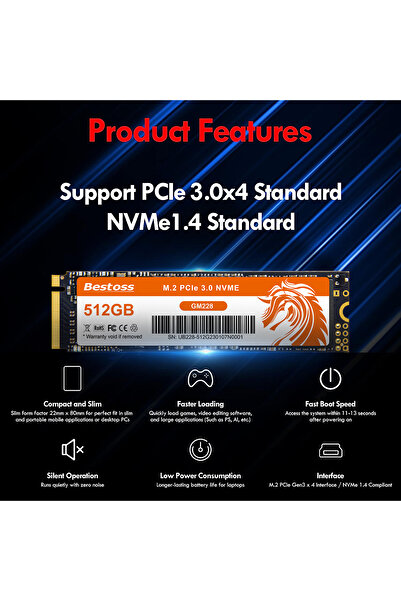 Choice 1TB Bestoss M2 Nvme Ssd 1Tb Nvme 512gb Ssd M2 Notebook Hard Disk Ssd Drive For Laptop GM22842