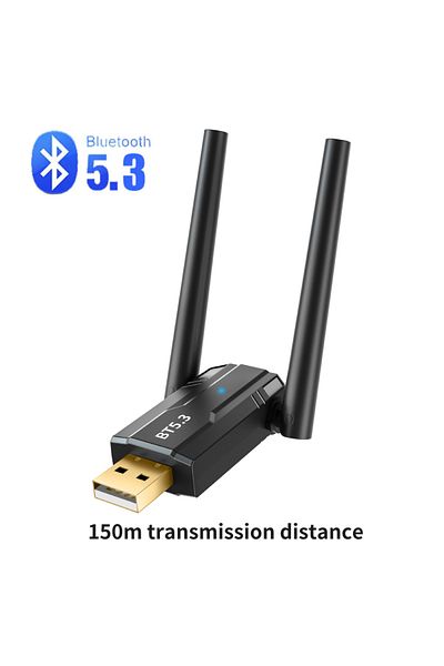 Kebidumei BT5.3 150m 150m USB Bluetooth 5.4 Adapter 5.3 Dongle for PC Wireless Mouse Keyboard Music Audio Rece