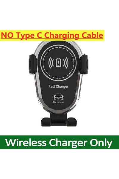 Vikefon Without Cable 30W Wireless Fast Charger Car Mount Air Vent Mobile Phone Holder Charging Stand For IP