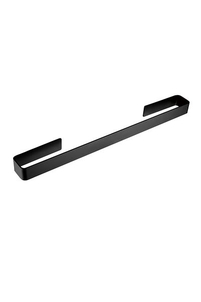 Choice1 550mm Black Aluminum Towel Holder Black Towel Bar Free Punch Towel Hanger 3M Tape Bathroom Accessori