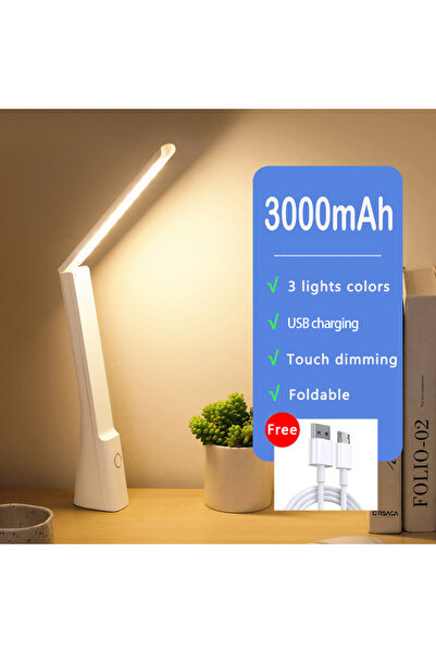 Choice مصباح مكتب LED قابل لإعادة الشحن وقابل للطي وقابل للتعتيم باللمس للمنز...
