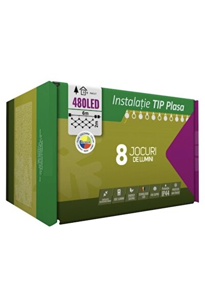 Casa Grande Instalație luminoasă de Crăciun, tip perdea, IP44, 6m x 2m, 720 L...