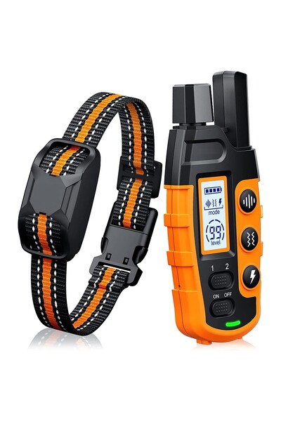Choice Orange 3300Ft Dog Training Collar with Remote Rechargeable Waterproof E Collar Beep Vibration Shock
