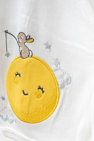 yukobaby bebeğiniz için en doğalı Baby Litte Rabbit Yellow Cotton 5-Piece Newborn Hospital Release Set Yk84272