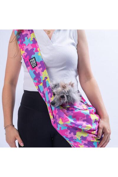 Pawstar Rosea Camouflage Crossbody Çanta Kedi Köpek Taşıma Çantası