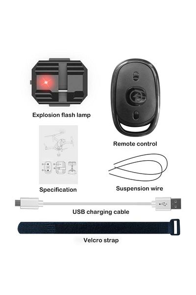 Choice black Drone Airdrop System Remote 2 In 1 Strobe Light Thrower Wedding Gift Throw Life Rescue Air-Dro