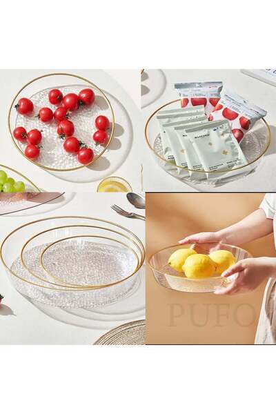 PUFO Elegant decorative tray Elegance for serving appetizers, cakes, fruit, 21 cm