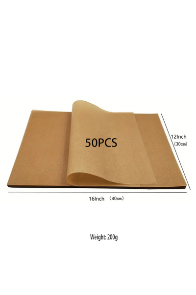 Choice1 40x30CM 50 pieces baking paper non stick pre cut baking paper baking paper will not curl burn wax pa