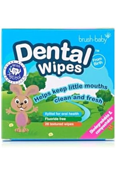 Brush-Baby مناديل تنظيف الأسنان للأطفال من عمر 0 إلى طفل صغير - تزيل آلام التسنين بشكل طبيعي، السابق