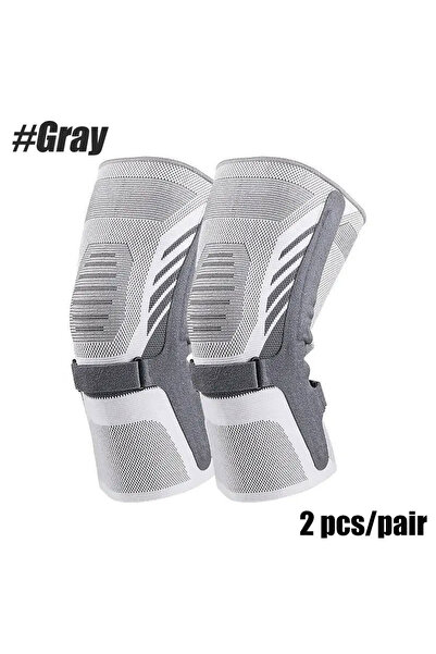 choice2 XL Gray Compression Knee Brace Support with Side Stabilizers - Arthri...