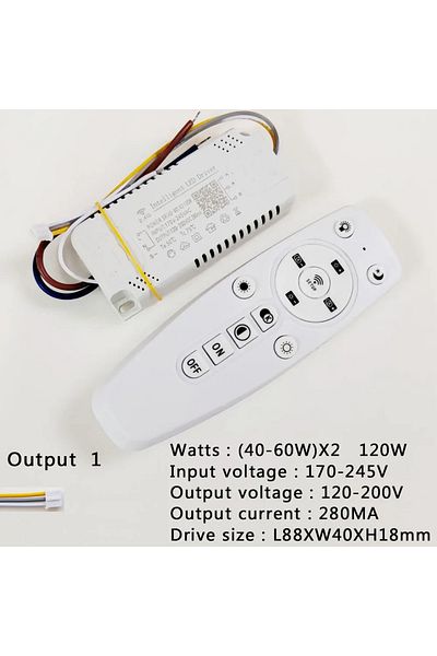 Choice (40-60W)X2 120W APP Control LED Driver 2.4G Remote Intelligent LED Transformer 12-24W 40W 80W 120W 3
