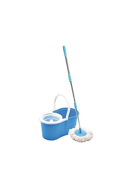 iZowe Promotional Cleaning Package: Rotating Mop 360 Degrees and Bucket with Wringer + Microfiber Mop Head