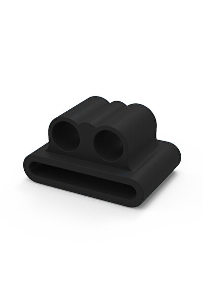 Choice مشبك حامل سيليكون أسود لحافظة سماعات AirPods اللاسلكية، متوافق مع...