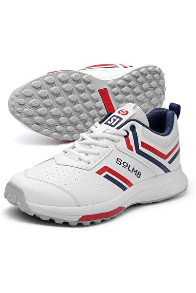 SOLM8 مسامير مطاطية S1 - أحذية كريكيت خفيفة الوزن، قبضة متينة، حماية فائقة لل...