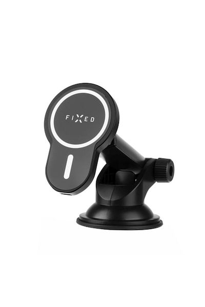 FIXED Suport Flexi Bord/Parbriz pentru Telefon, 15W, P29, Acrilic, Negru