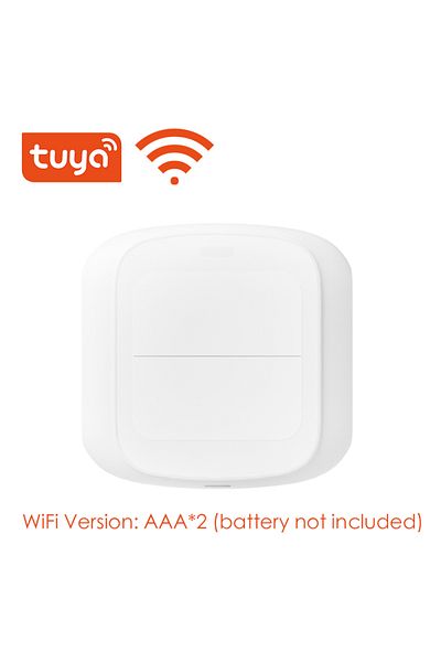 Choice WiFi Version Tuya Wifi / Zigbee 2 Gang Wireless Hand -Remoter Scene Switch Button Controller Battery