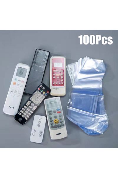 Choice 6 x 25 CM - 100 Pcs Transparent 100Pcs Transparent Air Conditioner/Smart TV Remote Control Protectiv