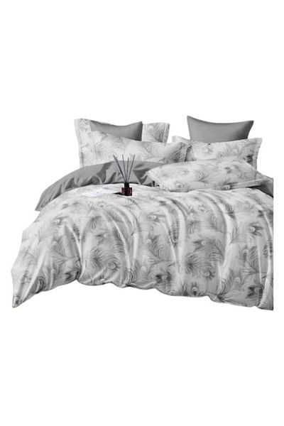 OEM Elegant Double Bed Linen Set with 6 Pieces, Cotton Finet