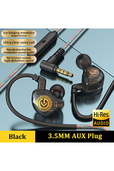 choice2 سماعة أذن جديدة 9D Super Bass سوداء مقاس 3.5 مم مع تحكم سلكي وميكروفو...