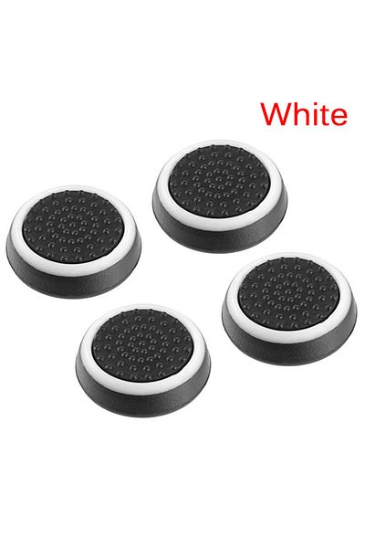 Choice White 4PCS Silicone Joystick Cap Button Covers Compatible With PlayStation4 PS4/PS3/PS2 Controller X