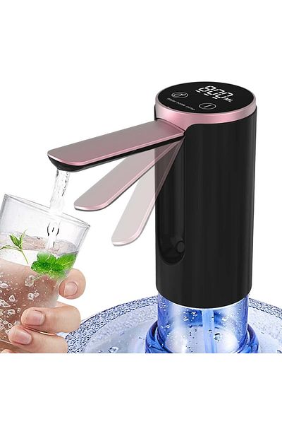 Choice Black LED Display Water Dispenser, Touch Button 3 Quantitative Settings Drinking Water Pump, Type C