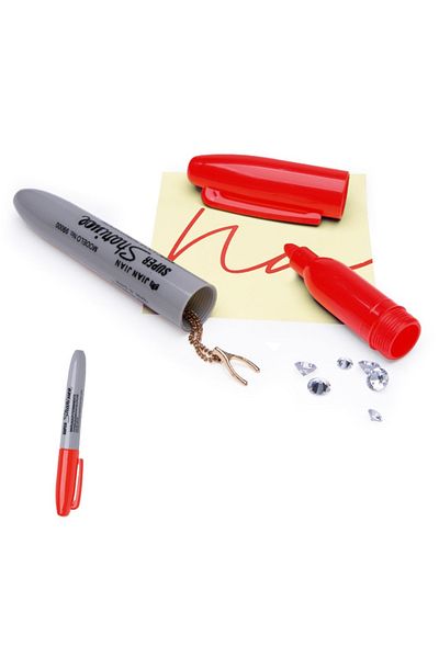 Choice Red Creative Fake Black Marker Pen Hidden Compartment Sight Diversion Safe For Home Office Hide Neck