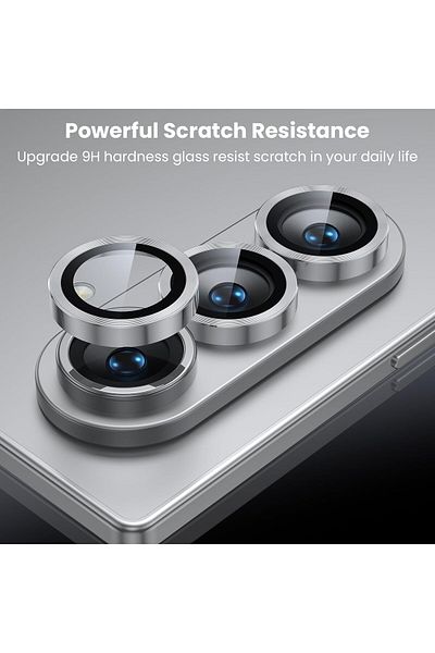 Fibaks حماية الكاميرا المتوافقة مع Samsung Galaxy Z Fold 7، واقي عدسة ملون، حماية من الزجاج المقسى