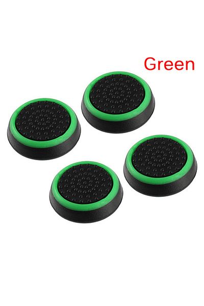Choice Green 4PCS Silicone Joystick Cap Button Covers Compatible With PlayStation4 PS4/PS3/PS2 Controller X