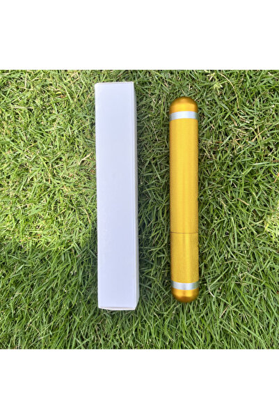 choice2 Gold Aluminum Big Size Humidor Cigar Tube Storage Moisture-proof Case...