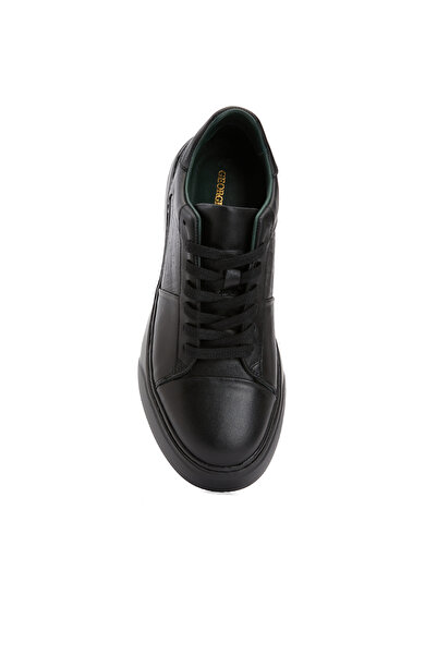 George Hogg Siyah Kadın Deri Sneaker