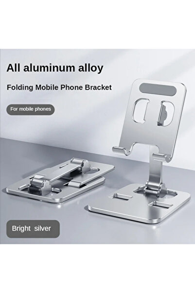 Choice1 حامل هاتف محمول قابل للطي فضي اللون، حامل كمبيوتر لوحي، طاولة مكتب مرنة قابلة للتعديل، سطح مكتب مباشر L