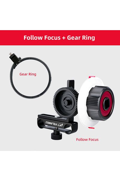 Choice جهاز YELANGU محمول صغير الحجم للتحكم في التركيز السريع والعدسات اللاسلكية لكاميرا DSLR Gimbal BMPC