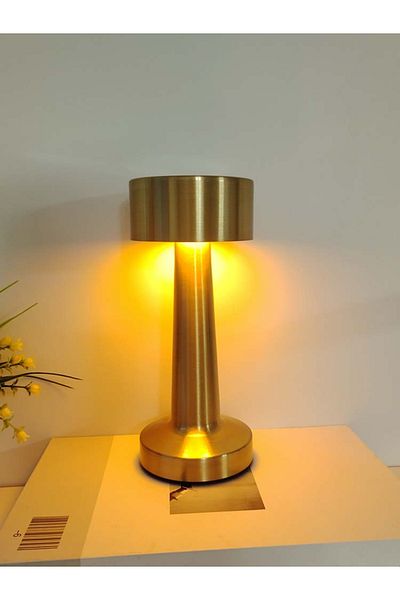 GGBEE Type A Rechargeable Led Table Lamp Retro Night Light Desk Bar Coffee Dining Room Home Decor Wireless