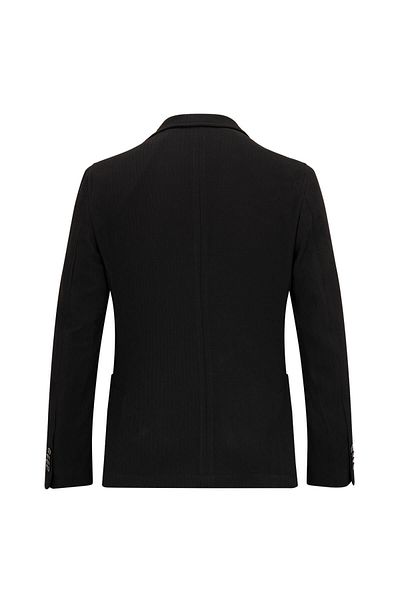 Hatemoğlu Black Slim Fit Mono Collar Classic Jacket